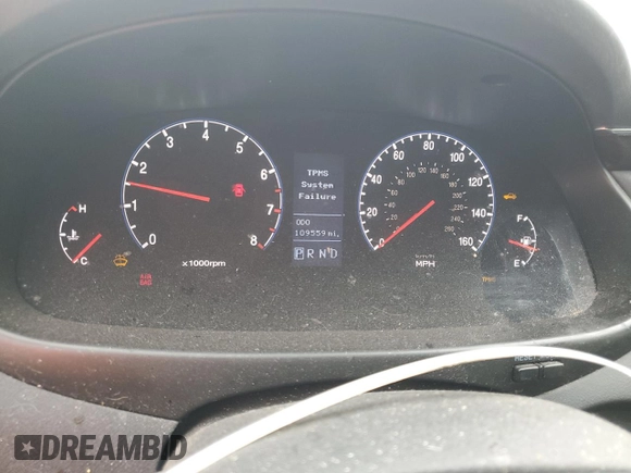 2011 Hyundai Azera GLS with VIN KMHFC4DD0BA533321, listed as a Copart auction lot 55965045 with 109,559 mi miles and Salvage title. Bid and sale history available at DreamBid. Image 9.