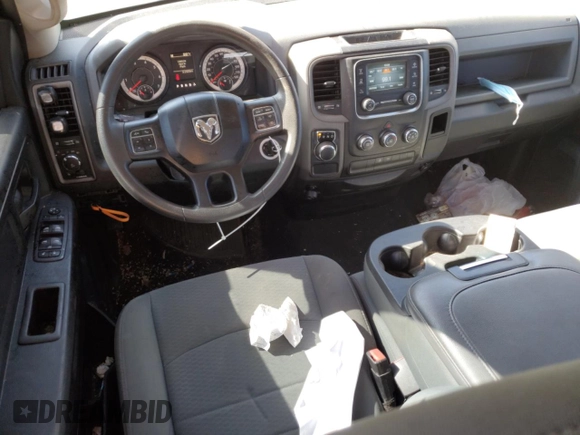 2018 Ram 1500 Express with VIN 1C6RR6FT4JS171221, listed as a Copart auction lot 50465125 with 91,329 mi miles and Salvage title. Bid and sale history available at DreamBid. Image 8.