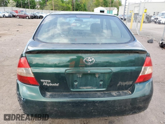 2001 Toyota Prius with VIN JT2BK12U510024958, listed as a Copart auction lot 66286434 with 149,379 mi miles and Salvage Title. Bid and sale history available at carsss.com. Image 6.