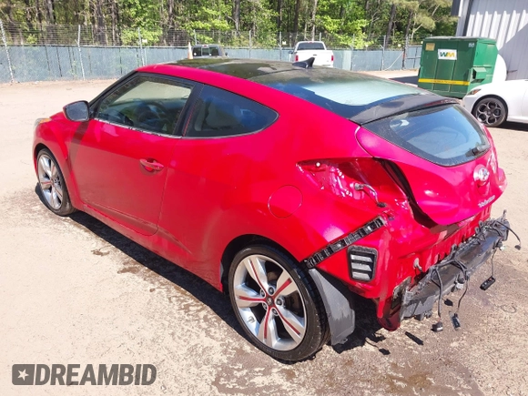 2012 Hyundai Veloster w/Gray Int z VIN KMHTC6AD0CU048339, wystawiony jako IAAI lot #42040008 z przebiegiem 117 895 mil mil oraz . Historia ofert i sprzedaży dostępna na DreamBid. Obrazek 3.