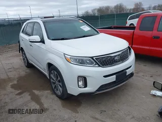 2014 Kia Sorento SX with VIN 5XYKWDA7XEG489258, listed as a IAAI auction lot 42004637 with 95,904 mi miles. Bid and sale history available at carsss.com. Image 1.