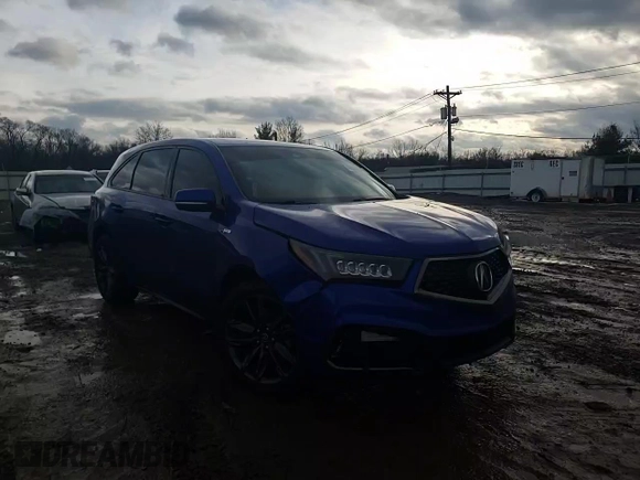 2019 Acura MDX Technology with VIN 5J8YD4H08KL011219, listed as a Copart auction lot 45354005 with Not provided miles and Salvage title. Bid and sale history available at DreamBid. Image 12.