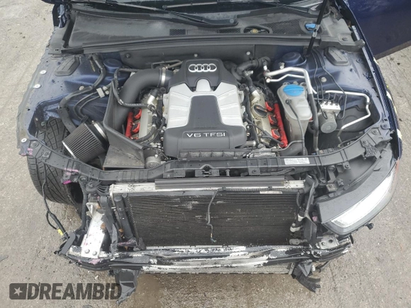 2013 Audi S4 Premium Plus with VIN WAUBGAFL3DA183869, listed as a Copart auction lot 52147415 with 104,873 mi miles and Salvage Title. Bid and sale history available at carsss.com. Image 11.