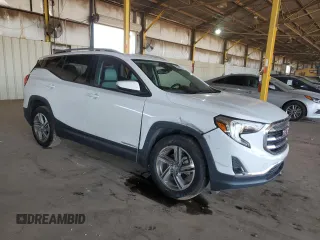 2020 GMC Terrain SLT with VIN 3GKALVEV5LL131921, listed as a Copart auction lot 52604825 with 123,300 mi miles and Salvage Title. Bid and sale history available at carsss.com. Image 4.