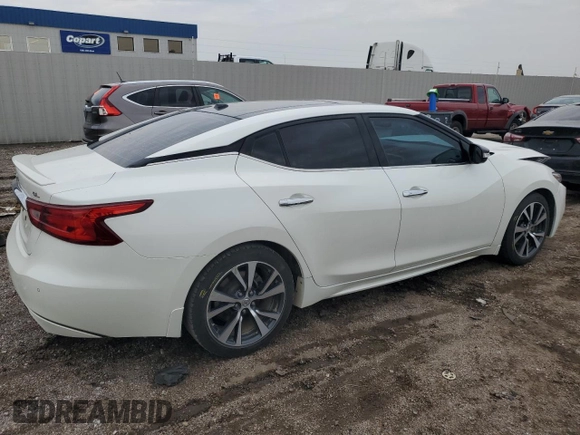 2016 Nissan Maxima SL with VIN 1N4AA6AP7GC397706, listed as a Copart auction lot 59594375 with 88,842 mi miles and Salvage title. Bid and sale history available at DreamBid. Image 3.