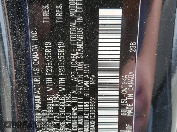 2015 Lexus RX 350 z VIN 2T2BK1BAXFC309922, wystawiony jako Copart lot #57360725 z przebiegiem 189 139 mil mil oraz Szkoda całkowita • Salvage title. Historia ofert i sprzedaży dostępna na DreamBid. Obrazek 13.