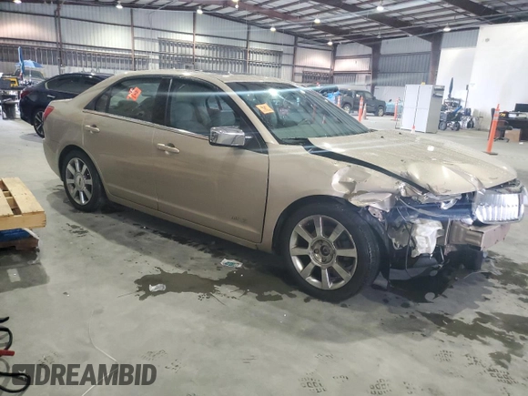 2007 Lincoln MKZ with VIN 3LNHM26T77R652236, listed as a Copart auction lot 59588045 with 133,429 mi miles and Salvage title. Bid and sale history available at DreamBid. Image 4.