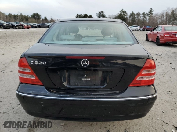 2004 Mercedes-Benz C 320 with VIN WDBRF64J34F480452, listed as a Copart auction lot 88259605 with 119,240 mi miles and Clean Title. Bid and sale history available at DreamBid. Image 6.