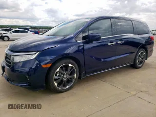 2024 Honda Odyssey Elite with VIN 5FNRL6H95RB056759, listed as a Copart auction lot 56415775 with 13,861 mi miles and Clean title. Bid and sale history available at DreamBid. Image 1.