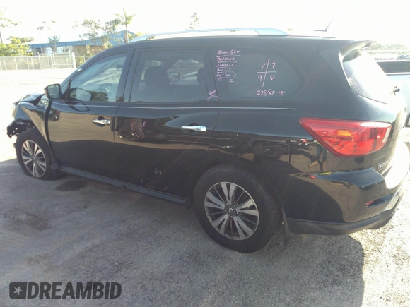 2017 Nissan Pathfinder S with VIN 5N1DR2MN6HC644925, listed as a IAAI auction lot 34176350 with Not provided miles and . Bid and sale history available at DreamBid. Image 3.