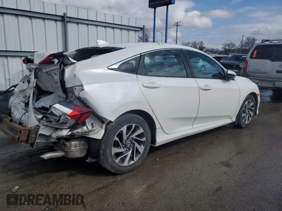 2018 Honda Civic EX with VIN 19XFC2F74JE023954, listed as a Copart auction lot 47771075 with Not Provided miles and Salvage Title. Bid and sale history available at DreamBid. Image 3.