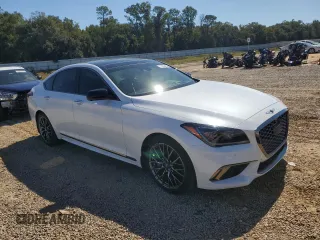 2019 Genesis G80 Sport with VIN KMTFN4JB4KU326092, listed as a Copart auction lot 72356453 with 36,151 mi miles and . Bid and sale history available at carsss.com. Image 4.