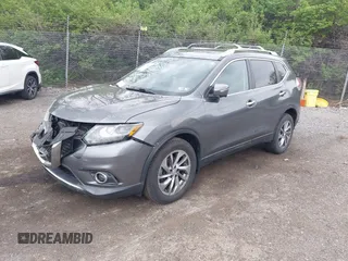2014 Nissan Rogue SL with VIN 5N1AT2MV9EC823699, listed as a IAAI auction lot 42037833 with 96,093 mi miles. Bid and sale history available at carsss.com. Image 2.