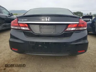2013 Honda Civic LX with VIN 19XFB2F54DE233976, listed as a Copart auction lot 50965575 with 155,571 mi miles and Salvage Title. Bid and sale history available at DreamBid. Image 6.
