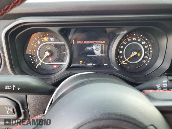 2024 Jeep Wrangler Rubicon with VIN 1C4PJXFG9RW280570, listed as a Copart auction lot 54519055 with 10,638 mi miles and Salvage title. Bid and sale history available at DreamBid. Image 9.