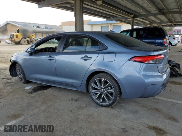 2021 Toyota Corolla XSE with VIN 5YFT4MCE1MP085183, listed as a Copart auction lot 47042545 with 34,416 mi miles and Salvage Title. Bid and sale history available at carsss.com. Image 2.