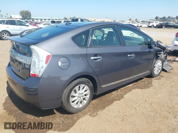 2012 Toyota Prius with VIN JTDKN3DP5C3011792, listed as a IAAI auction lot 42544789 with 127,704 mi miles and . Bid and sale history available at DreamBid. Image 4.