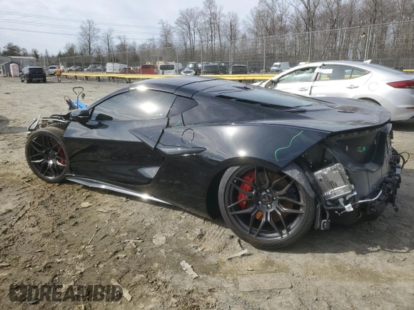 2024 Chevrolet Corvette 1LZ with VIN 1G1YD2D31R5610151, listed as a Copart auction lot 45017255 with 765 mi miles and Salvage Title. Bid and sale history available at DreamBid. Image 2.