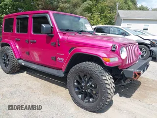 2021 Jeep Wrangler Unlimited Sahara with VIN 1C4JJXP6XMW862469, listed as a IAAI auction lot 40267109 with 22,946 mi miles and . Bid and sale history available at DreamBid. Image 1.