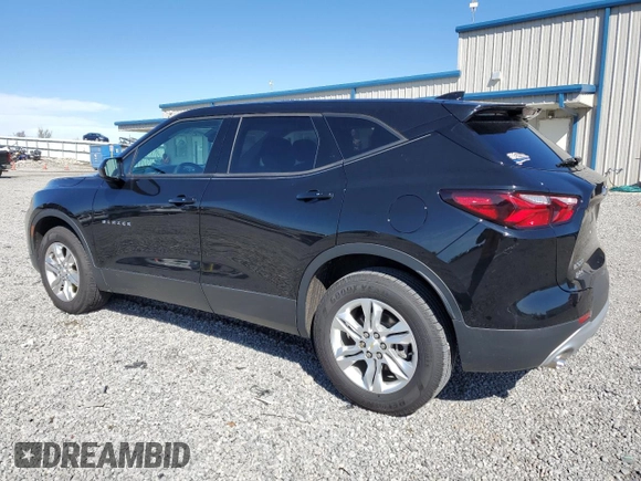 2020 Chevrolet Blazer LT with VIN 3GNKBCRS4LS606396, listed as a Copart auction lot 50106225 with 45,299 mi miles and Salvage title. Bid and sale history available at DreamBid. Image 2.