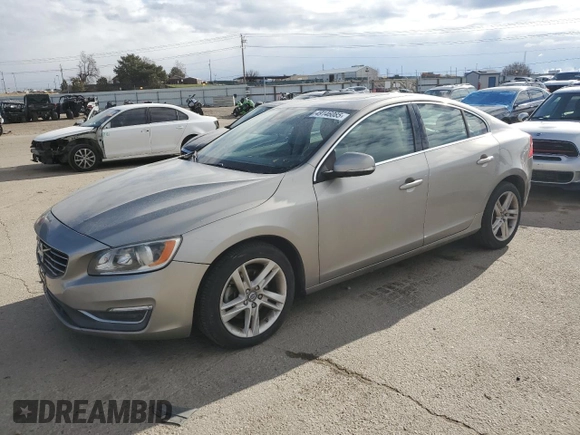 2015 Volvo S60 T5 Drive-E Premier Plus with VIN YV126MFC8F1307154, listed as a Copart auction lot 49146085 with 90,408 mi miles and Clean Title. Bid and sale history available at carsss.com. Image 1.