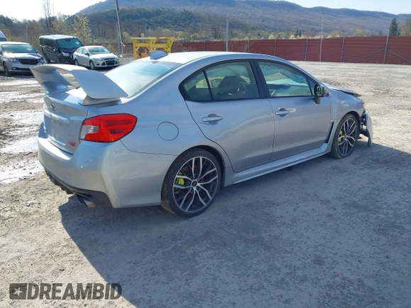 2020 Subaru WRX STI with VIN JF1VA2E61L9832819, listed as a IAAI auction lot 41963978 with 38,545 mi miles. Bid and sale history available at carsss.com. Image 4.