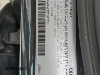 2013 Audi A6 Premium Plus z VIN WAUGFAFC4DN136111, wystawiony jako Copart lot #53983045 z przebiegiem 122 046 mil mil oraz Szkoda całkowita • Salvage title. Historia ofert i sprzedaży dostępna na DreamBid. Obrazek 13.