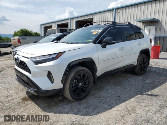 2023 Toyota RAV4 Hybrid XSE with VIN 2T3E6RFVXPW040152, listed as a Copart auction lot 61645565 with 26,408 mi miles and Salvage title. Bid and sale history available at DreamBid. Image 1.