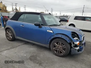2012 MINI Convertible S with VIN WMWZP3C55CT250815, listed as a Copart auction lot 53583375 with 118,112 mi miles and Salvage title. Bid and sale history available at DreamBid. Image 4.