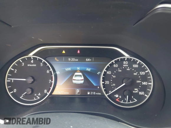 2017 Nissan Maxima SV with VIN 1N4AA6AP4HC404371, listed as a IAAI auction lot 41489579 with 117,677 mi miles. Bid and sale history available at carsss.com. Image 7.