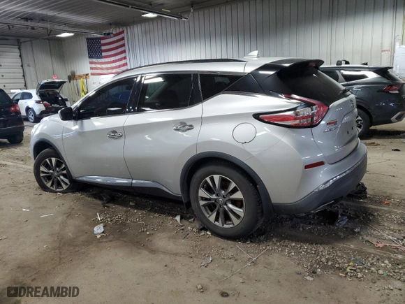 2016 Nissan Murano SL with VIN 5N1AZ2MHXGN161213, listed as a Copart auction lot 52791635 with 102,178 mi miles and Clean Title. Bid and sale history available at carsss.com. Image 2.