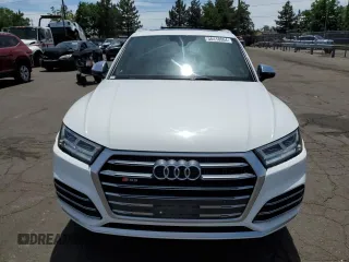 2018 Audi SQ5 Premium Plus with VIN WA1A4AFY6J2009863, listed as a Copart auction lot 56418064 with 76,666 mi miles and Salvage Title. Bid and sale history available at DreamBid. Image 5.