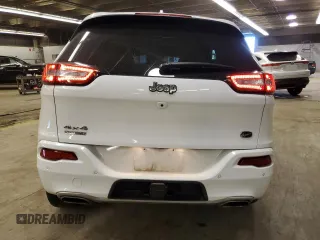 2018 Jeep Cherokee Overland with VIN 1C4PJMJX5JD558242, listed as a Copart auction lot 77577254 with 55,440 mi miles and Salvage Title. Bid and sale history available at carsss.com. Image 6.