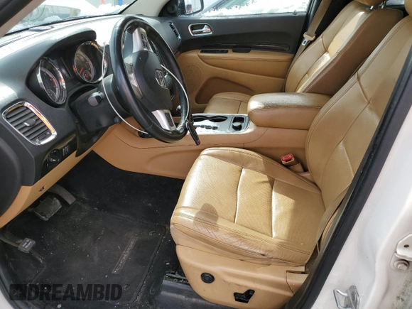 2012 Dodge Durango Citadel with VIN 1C4SDJET2CC192580, listed as a Copart auction lot 49098225 with 166,325 mi miles and Salvage Title. Bid and sale history available at DreamBid. Image 7.