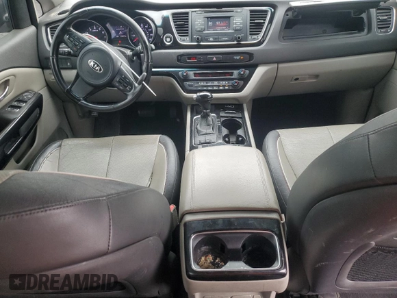 2015 Kia Sedona SX with VIN KNDMC5C17F6036445, listed as a Copart auction lot 43666375 with 143,470 mi miles and Clean Title. Bid and sale history available at carsss.com. Image 8.