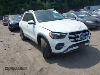 2025 Mercedes-Benz GLE 350 with VIN 4JGFB4FB5SB299377, listed as a IAAI auction lot 42721457 with 2,636 mi miles and . Bid and sale history available at DreamBid. Image 1.