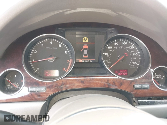 2004 Audi A8 with VIN WAUML44E74N000587, listed as a IAAI auction lot 42479262 with 100,722 mi miles and . Bid and sale history available at DreamBid. Image 7.