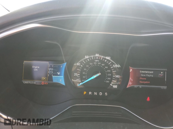 2014 Ford Fusion Titanium with VIN 3FA6P0K93ER103394, listed as a Copart auction lot 88048375 with 126,570 mi miles and Salvage Title. Bid and sale history available at DreamBid. Image 9.