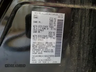 2015 Nissan Pathfinder SV with VIN 5N1AR2MN1FC602999, listed as a Copart auction lot 51792295 with 203,379 mi miles and Clean Title. Bid and sale history available at carsss.com. Image 13.