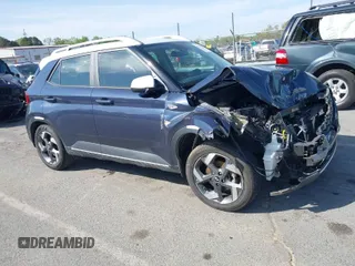 2020 Hyundai Venue SEL with VIN KMHRC8A3XLU023008, listed as a IAAI auction lot 41930278 with 64,551 mi miles. Bid and sale history available at carsss.com. Image 1.