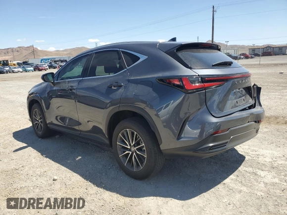 2022 Lexus NX with VIN 2T2AGCEZ1NC006942, listed as a Copart auction lot 66976584 with 37,541 mi miles and Salvage Title. Bid and sale history available at carsss.com. Image 2.