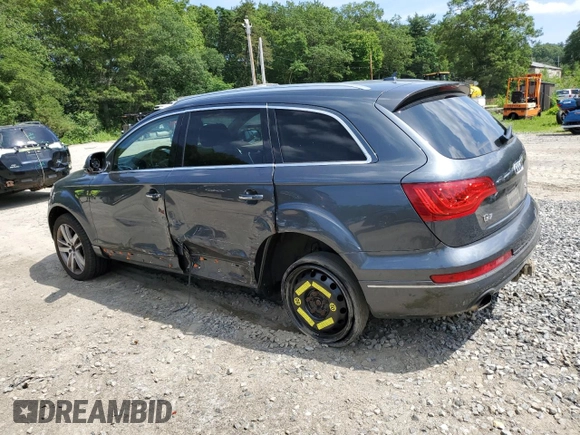 2014 Audi Q7 Premium Plus with VIN WA1LGAFE5ED009174, listed as a Copart auction lot 61073165 with 149,790 mi miles and Clean title. Bid and sale history available at DreamBid. Image 2.