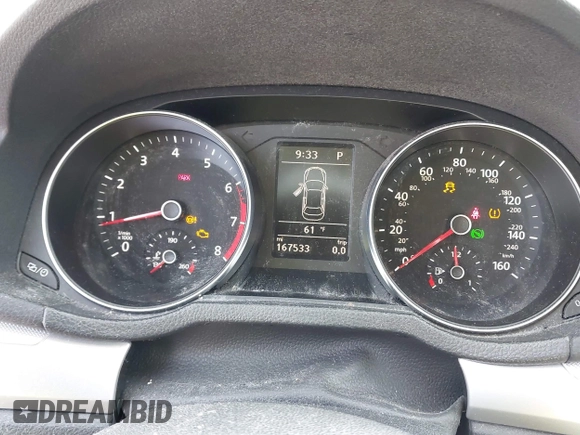 2016 Volkswagen Passat 1.8T S with VIN 1VWAT7A33GC008970, listed as a IAAI auction lot 42046831 with 167,533 mi miles. Bid and sale history available at carsss.com. Image 7.