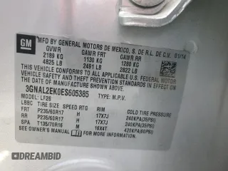 2014 Chevrolet Captiva Sport LS with VIN 3GNAL2EK0ES605385, listed as a Copart auction lot 79146574 with Not Provided miles and Non Repairable. Bid and sale history available at DreamBid. Image 13.