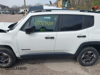 2017 Jeep Renegade Sport with VIN ZACCJBAB4HPG47710, listed as a IAAI auction lot 42024300 with 99,154 mi miles and . Bid and sale history available at carsss.com. Image 14.