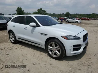 2017 Jaguar F-Pace 35t R-Sport with VIN SADCL2BVXHA047121, listed as a Copart auction lot 57283345 with 76,427 mi miles and Salvage title. Bid and sale history available at DreamBid. Image 4.