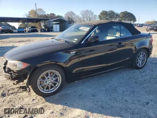 2011 BMW 1 Series 128i with VIN WBAUN1C59BVH82322, listed as a Copart auction lot 49230315 with 163,458 mi miles and Salvage Title. Bid and sale history available at carsss.com. Image 1.