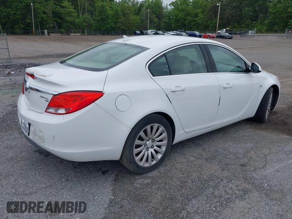 2011 Buick Regal CXL RL4 with VIN 2G4GS5EC1B9192588, listed as a IAAI auction lot 42219852 with Not provided miles and . Bid and sale history available at DreamBid. Image 4.