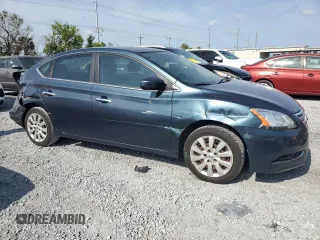 2015 Nissan Sentra SV with VIN 3N1AB7AP6FY357204, listed as a Copart auction lot 54585265 with 83,703 mi miles and Salvage Title. Bid and sale history available at DreamBid. Image 4.