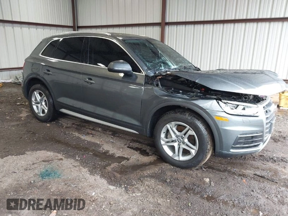 2018 Audi Q5 Premium Plus with VIN WA1BNAFY4J2163960, listed as a IAAI auction lot 41758638 with 59,803 mi miles. Bid and sale history available at carsss.com. Image 1.